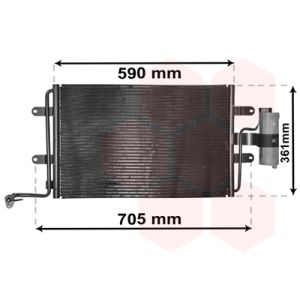 A/C-kondensor VAN WEZEL 03015130