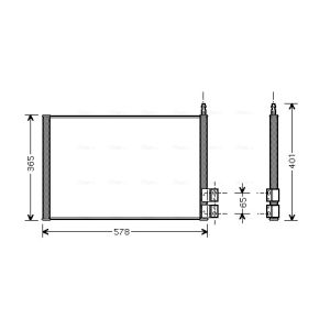 A/C-kondensor AVA COOLING FDA5328