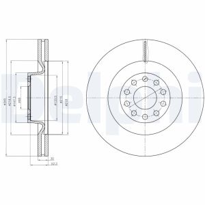 Disque de frein DELPHI BG9018