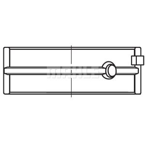 Kurbelwellenlager MAHLE 209 HL 21578 000