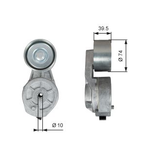 Tensor, correia trapezoidal GATES GATT38707