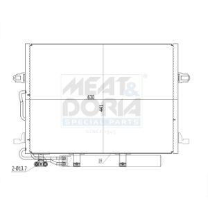 A/C-kondensor MEAT & DORIA 991040