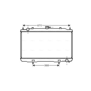 Arrefecedor do motor AVA COOLING DN2324