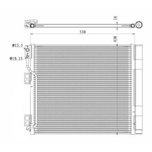 Condensor, airconditioning NRF 350327