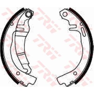 Conjunto, sapatas de travão TRW GS8144