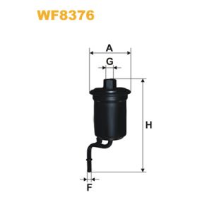 Filtro de combustível WIX FILTERS WF8376