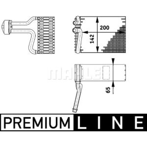 Verdampfer, Klimaanlage MAHLE AE 66 000P