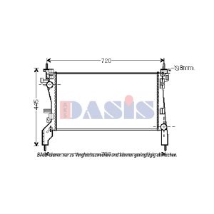 Motorkühler AKS DASIS 060025N