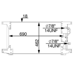 Condensatore, impianto di climatizzazione MAHLE AC 283 000S