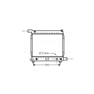 Arrefecedor do motor AVA COOLING MS2137