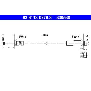 Bromsslang ATE 83.6113-0276.3