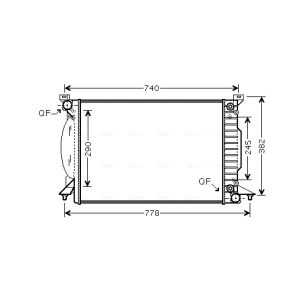 Arrefecedor do motor AVA COOLING AI2207