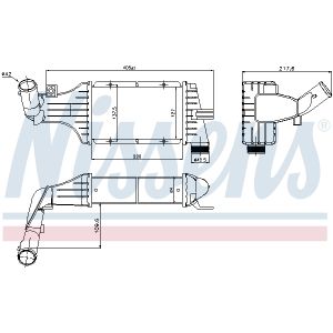 Ladeluftkühler NISSENS 96789