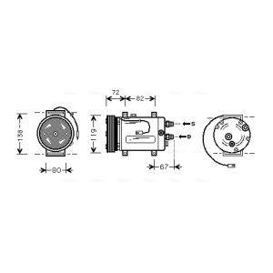 Compressor, ar condicionado AVA COOLING AIAK177