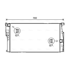 Arrefecedor do motor AVA COOLING BW2446