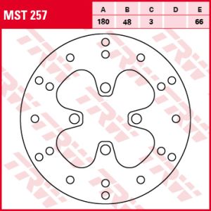 Jarrulevy TRW MST257, 1 Kappale