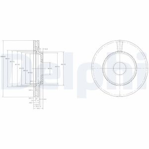 Disco de freno DELPHI BG2419