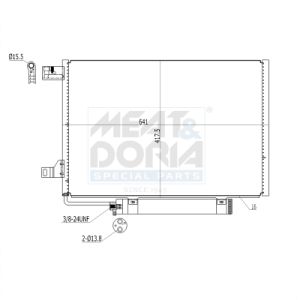 A/C-kondensor MEAT & DORIA 991002