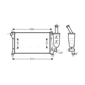 Arrefecedor do motor AVA COOLING FTA2368