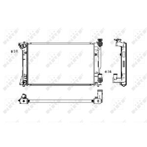 Radiateur, refroidissement du moteur NRF 53394