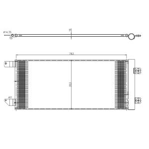 Kondensator, Klimaanlage NRF 350452