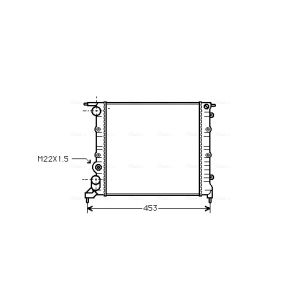 Arrefecedor do motor AVA COOLING RT2121
