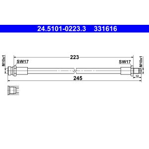 Bromsslang ATE 24.5101-0223.3
