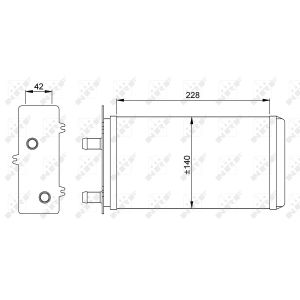 Warmtewisselaar, interieur verwarming NRF 53214