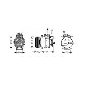 Compressor, ar condicionado AVA COOLING AIAK271