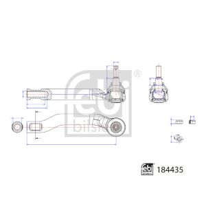 Extremo de la barra de dirección FEBI BILSTEIN 184435