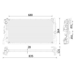 Arrefecedor do motor MAHLE CR 2323 000P