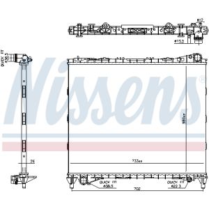 Radiateur NISSENS 606799