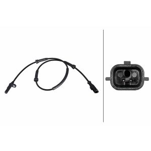Sensor do ABS traseiro, direito HELLA 6PU 358 216-271