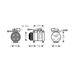 Compressor, ar condicionado AVA COOLING IVAK076
