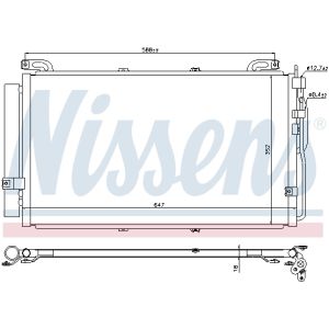 Condensatore, impianto di climatizzazione NISSENS 94644