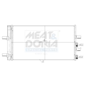 A/C-kondensor MEAT & DORIA 991299