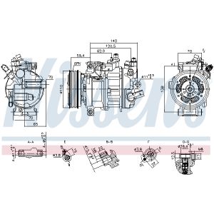 Klimakompressor NISSENS 890944