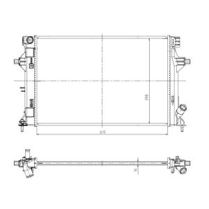 Kühler, Motorkühlung NRF 550035