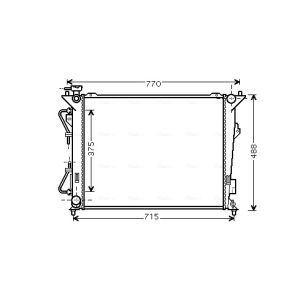 Arrefecedor do motor AVA COOLING HY2172