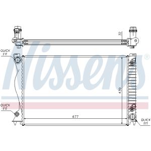 Radiator, motorkoeling NISSENS 60236A