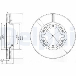 Disque de frein DELPHI BG3817