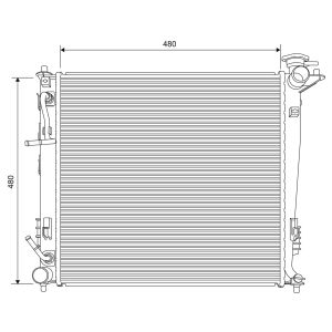 Motorradiateur  VALEO 701630