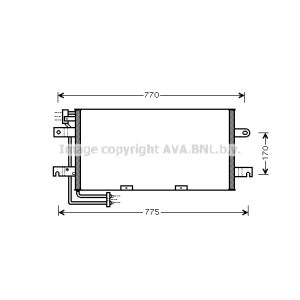 Condensator, airconditioning AVA COOLING VN5195