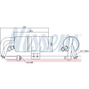 Filtro deshidratante, aire acondicionado NISSENS 95505