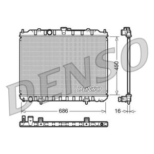 Radiatore, raffreddamento motore DENSO DRM46004