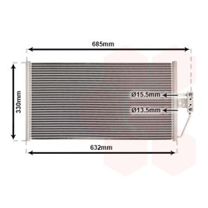Condensator, airconditioning VAN WEZEL 06005254
