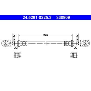 Bremsschlauch ATE 24.5261-0225.3