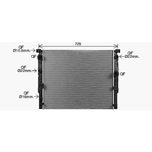 Arrefecedor do motor AVA COOLING BW2620
