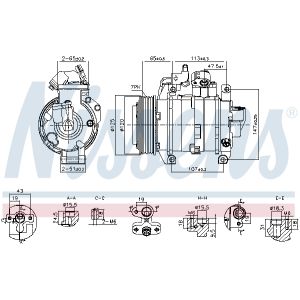 Compressor, ar condicionado NISSENS 891044