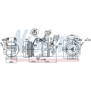 Kompressor, Klimaanlage NISSENS 890685